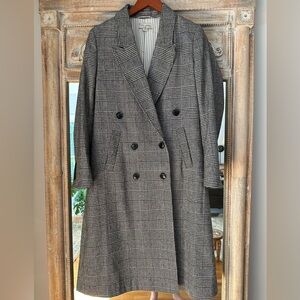 Nili Lotan Target Double Breasted Herringbone Coat